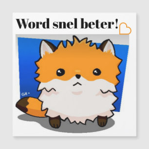 Red Fox Magnetische Uitnodiging