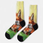 Red Fox Moeder en Kits in Grass Sokken (Links)