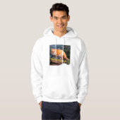 Red Fox op een log Hoodie (Voorkant volledig)