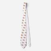 Red Fox Pattern Stropdas (Voorkant)