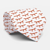 Red Fox Pattern Stropdas (Opgerold)