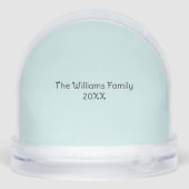 Red Fox Personnalisé Christmas Snow Globe (Arrière)