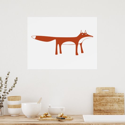 Red Fox Poster (Keuken)