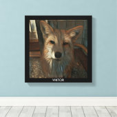 Red Fox Print - Viktor (Insitu (Houten vloer))