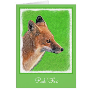 Red Fox schilderen - Oorspronkelijke Wildlife Art