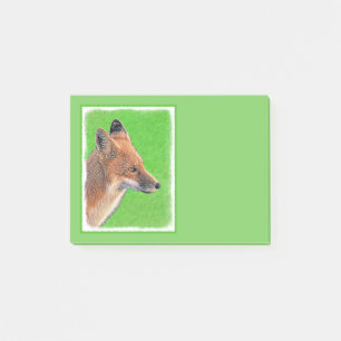 Red Fox schilderen - Oorspronkelijke Wildlife Art Post-it® Notes