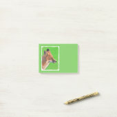 Red Fox schilderen - Oorspronkelijke Wildlife Art Post-it® Notes (Op bureau)