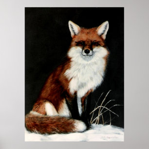 RED FOX schilderij van DiDi Poster