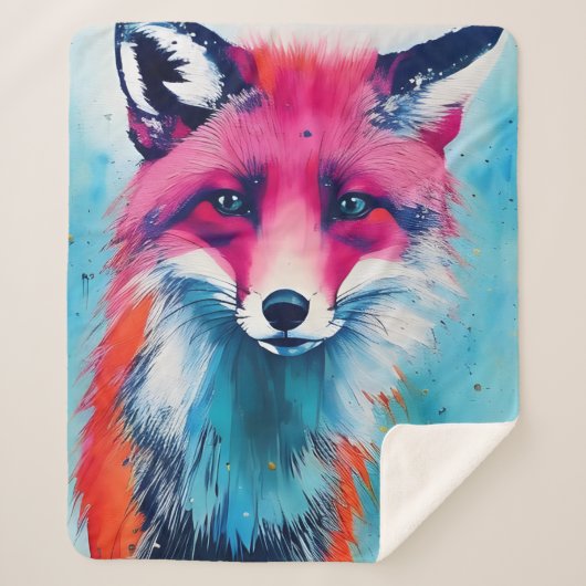 Red Fox Sherpa Blanket Deken (Voorkant)