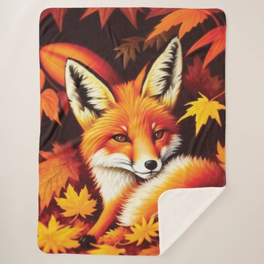 Red Fox Sherpa Blanket Sherpa Deken (Voorkant)