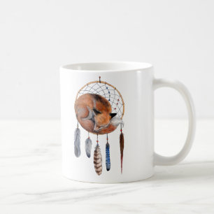 Red Fox Slaapend op Drocatcher Koffiemok