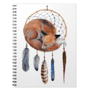 Red Fox Slaapend op Drocatcher Notitieboek