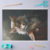 Red Fox Steampunk Stijl Decoupage Tissuepapier (Craft)