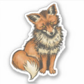 Red Fox Sticker (Voorkant)