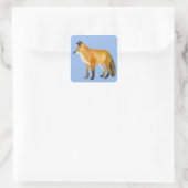Red Fox Vierkante Sticker (Tas)