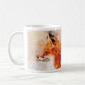Red Fox Waterverf Portret 03 Koffiemok (Links)