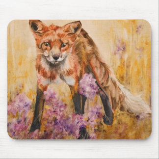 Red Fox Wildlife Waterverf Wildlife Mousepad Muismat