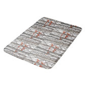 Red Fox Winter Gray Bossen Bath Mat Neutral Tones (Gekanteld)