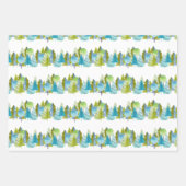 Red Fox Woodland Wildlife Pattern Inpakpapier Vel (Voorkant 2)