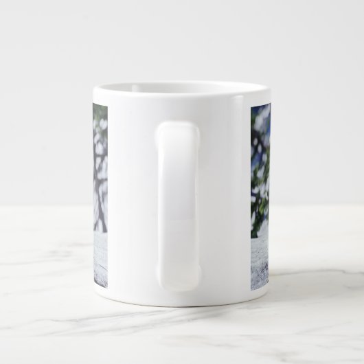 Red Fox zit op sneeuwbank, Vulpes, Mt. Jumbo Beker (Achterkant)