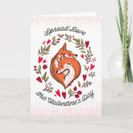 Red Foxes Valentijn Love Kaart