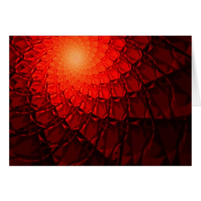 Red Fractal Pattern (Voorkant Horizontaal)