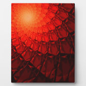 Red Fractal Pattern Fotoplaat (Voorkant)