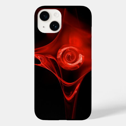 RED FRACTAL ROOS Case-Mate iPhone CASE (Achterkant)