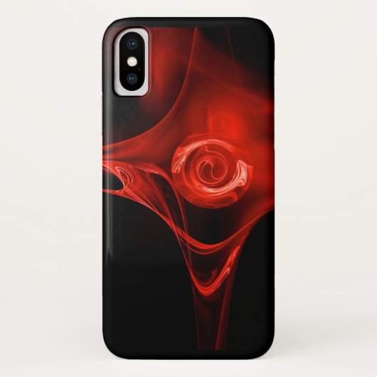 RED FRACTAL ROOS Case-Mate iPhone CASE (Achterkant)