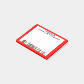 Red Framed School Psychologist's Sticky Notes (Schuin)