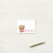 Red French Fry Fries potato Chips Fast Food Post-it® Notes (Op bureau)