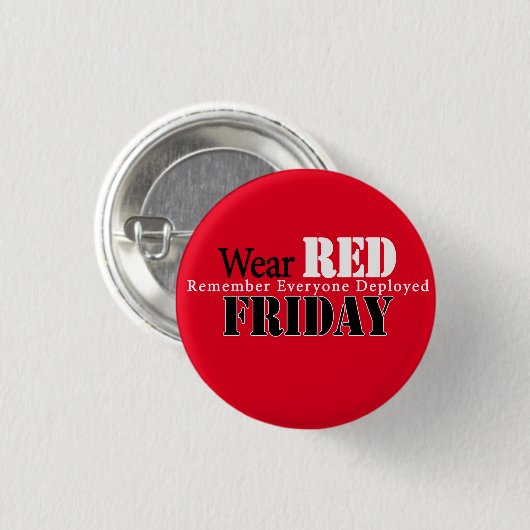 RED Friday Button (Voorkant /achterkant)