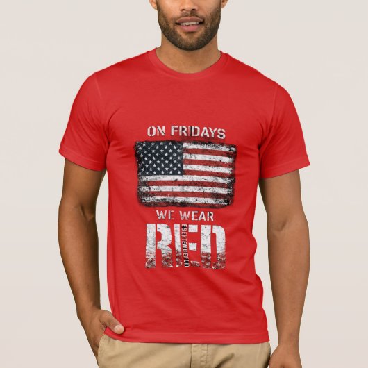 RED Friday: Remember Everyone Deployed T-shirt (Voorkant)
