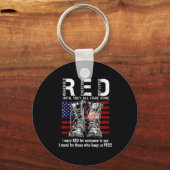 Red Friday Suprt Our Troops Until They All Come Ho Sleutelhanger (Voorkant)
