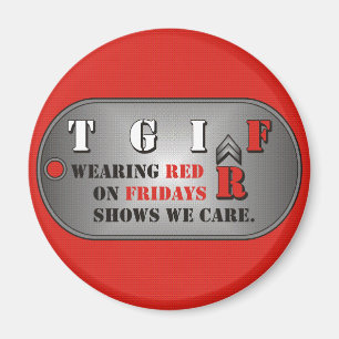 Red Fridays Magnet Magneet