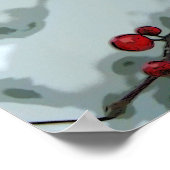 Red Froid Berries hiver saison Poster Wall Art (Coin)