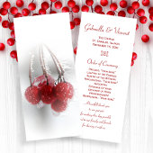 Red Frosty Berries Programme de mariage d'hiver