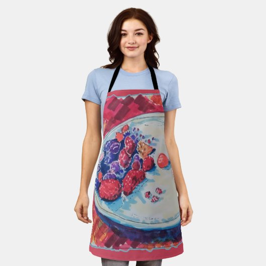 Red Fruits Bowl Schort (Gedragen)