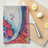 Red Fruits Bowl Theedoek (Quarter Fold)