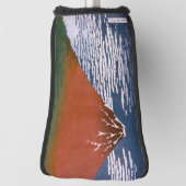 Red Fuji "Fujiyama" Volcano in Japanese Woodcut Golfheadcover (Draai 90)