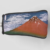 Red Fuji "Fujiyama" Volcano in Japanese Woodcut Golfheadcover (Voorkant)