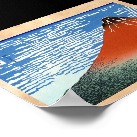 Red Fuji windvuren zuid Poster (Hoek)