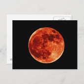 Red Full Moon briefkaart (Voorkant / Achterkant)