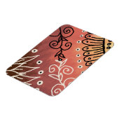 Red Funny Art Pattern Magneet (Linkerzijde)