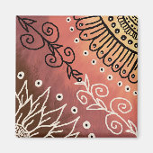 Red Funny Art Pattern Magneet (Voorkant)