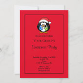 Red Funny Christmas Party Invitation (Devant)