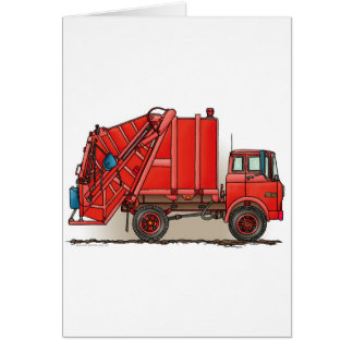 Red Garbage Truck