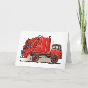 Red Garbage Truck Kaart