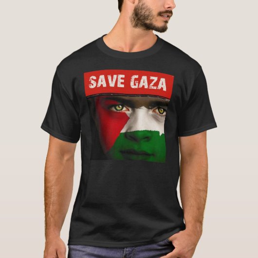 Red Gaza Palestina T-shirt (Voorkant)