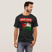 Red Gaza Palestina T-shirt (Voorkant volledig)